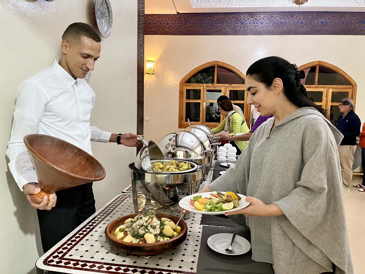 Cuisine fraîche et généreuse Repas agence ouarzazate