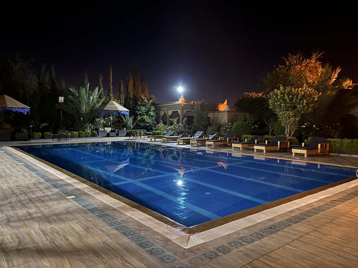 Piscine Ksar Ben Youssef Hôtel de nuit Ouarzazate